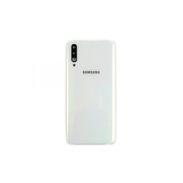 Samsung Galaxy A50 A505F bagcover White med linse OEM