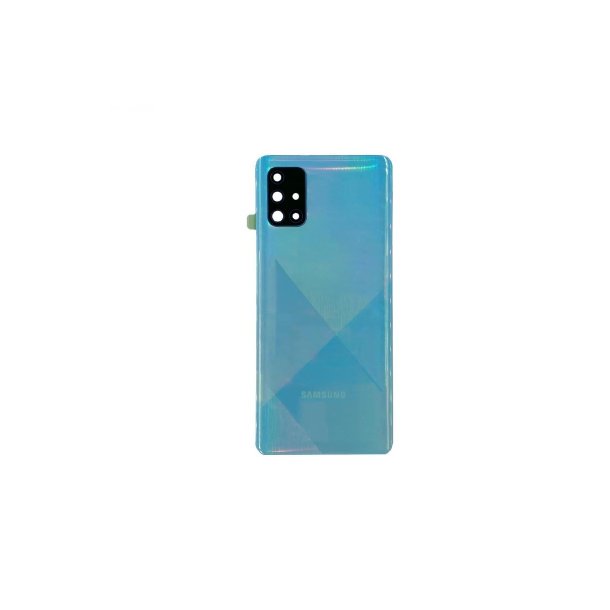 Samsung Galaxy A71 A715F bagcover Blue med linse OEM
