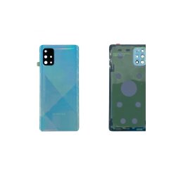 Samsung Galaxy A71 A715F bagcover Blue med linse OEM