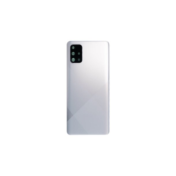 Samsung Galaxy A71 A715F bagcover Silver med linse OEM