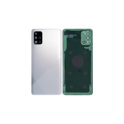Samsung Galaxy A71 A715F bagcover Silver med linse OEM