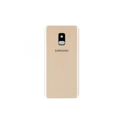 Samsung Galaxy A8 A530F (2018) bagcover Gold med linse OEM