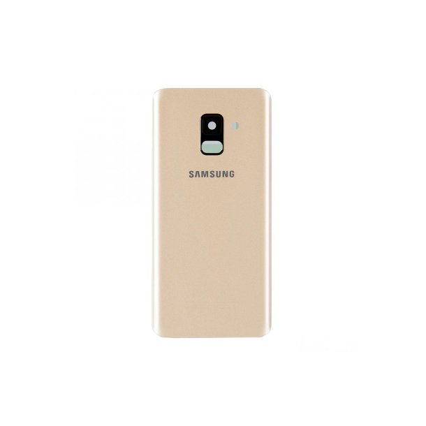 Samsung Galaxy A8 A530F (2018) bagcover Gold med linse OEM