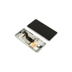 Samsung Galaxy S20 Plus 5G G986F/ G986B / Samsung Galaxy S20 Plus G985F Sk�rm med ramme Hvid 5G Display og Digitizer Service Pack