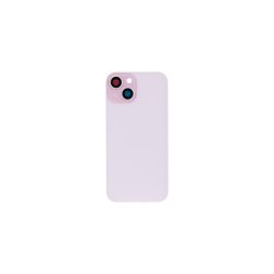 Bagglas til iPhone 15 uden NFC Forst�rret Kameraramme Pink Kompatibel