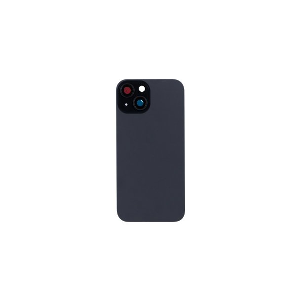 Bagglas til iPhone 15 Plus uden NFC Forst�rret Kameraramme Sort Kompatibel