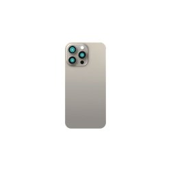 iPhone 15 Pro Max bagcover Natural Titanium uden NFC Kompatibel