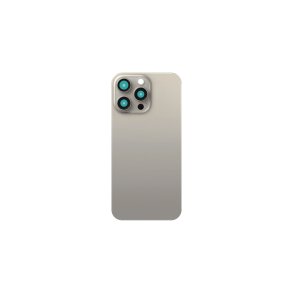 iPhone 15 Pro Max bagcover Natural Titanium uden NFC Kompatibel