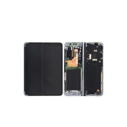 Samsung Galaxy Fold F900F Sk�rm med ramme S�lv Display og Digitizer Service Pack