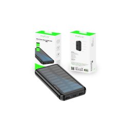 Rixus 10000 mAh powerbank Sort