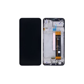 Samsung Galaxy M23 M236B Sk�rm med ramme Sort 5G Display og Digitizer Service Pack