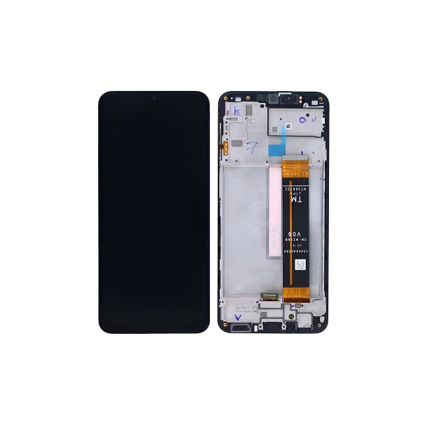 Samsung Galaxy M23 M236B Sk�rm med ramme Sort 5G Display og Digitizer Service Pack