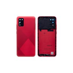 Samsung Galaxy A02s A025F bagcover Red med linse OEM