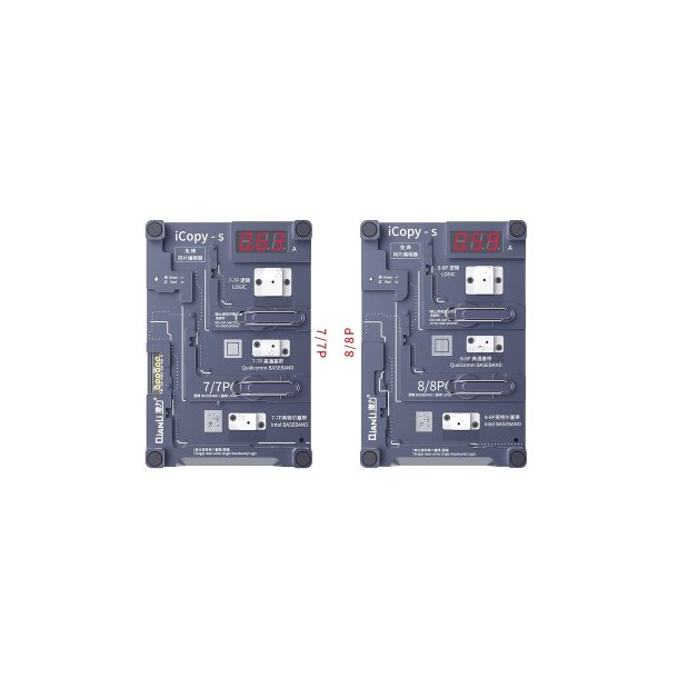 Qianli iCopy-s 4-i-1 chip teststand til iPhone 7, 7P, 8, 8P