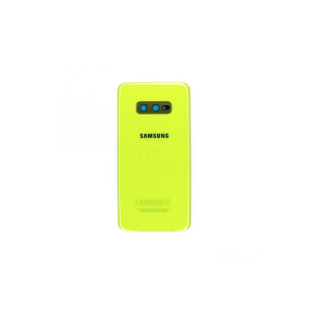 Samsung Galaxy S10e G970F bagcover Gul med linse OEM
