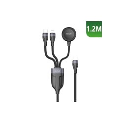 Rixus kabel Watch 1.2m Sort RXUC31