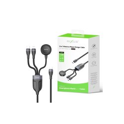 Rixus kabel Watch 1.2m Sort RXUC31