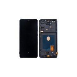 Samsung Galaxy S20 FE 5G G781B / Samsung Galaxy S20 FE G780F Sk�rm OLED med ramme Navy 5G Display og Digitizer Soft-OLED