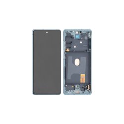 Samsung Galaxy S20 FE 5G G781B / Samsung Galaxy S20 FE G780F Sk�rm OLED med ramme Mint 5G Display og Digitizer Soft-OLED