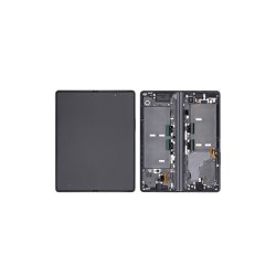 Samsung Fold2 (5G) F916B Sk�rm med ramme Sort Red Hinge 5G Display og Digitizer Service Pack