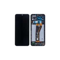 Samsung Galaxy A14 5G A146B Sk�rm med ramme Sort 5G Display og Digitizer Service Pack