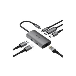 Rixus Dock 1x HDMI / 1x USB-C / 3x USB A / Ethernet