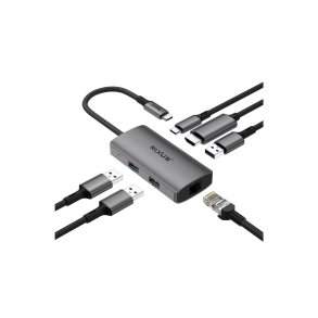 Rixus Dock 1x HDMI / 1x USB-C / 3x USB A / Ethernet