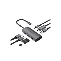 Rixus Dock 1x HDMI / 1x USB-C / 3x USB A / Micro SD Card