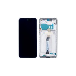 Xiaomi Redmi Note 9 Pro Sk�rm med ramme Hvid Display og Digitizer