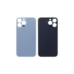 Bagglas til iPhone 13 Pro Max med Forst�rret Kameraramme Sierra Bl� Kompatibel