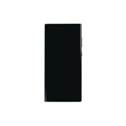 Sk�rm til Samsung Galaxy S22 Ultra S908B Soft-OLED med Ramme Hvid