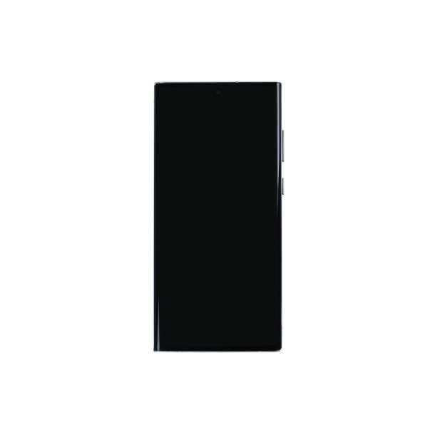 Sk�rm til Samsung Galaxy S22 Ultra S908B Soft-OLED med Ramme Hvid