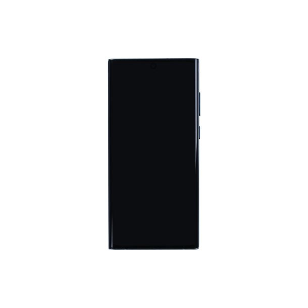 Sk�rm til Samsung Galaxy S22 Ultra S908B Soft-OLED med Ramme Gr�n