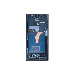 Sk�rm til Samsung Galaxy S22 Ultra S908B Soft-OLED med Ramme Gr�n