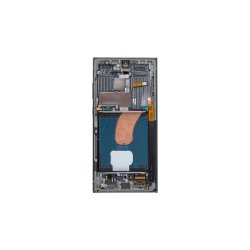 Sk�rm til Samsung Galaxy S23 Ultra S918B Soft-OLED med Ramme Gr�n