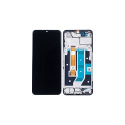 Oppo A58 5G Sk�rm med ramme Sort 5G Display og Digitizer