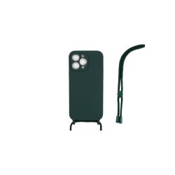 iPhone 12 Pro Cover TPU M�rk gr�n Halsrem