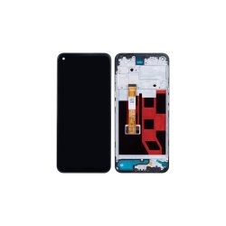 Oppo A53 / Oppo A53s Sk�rm med ramme Sort 4G Display og Digitizer