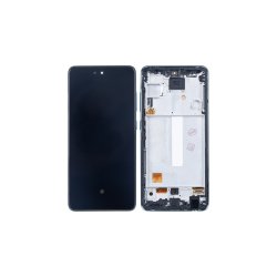 Samsung Galaxy A52 A525F Sk�rm OLED med ramme Bl� 4G Display og Digitizer Soft-OLED