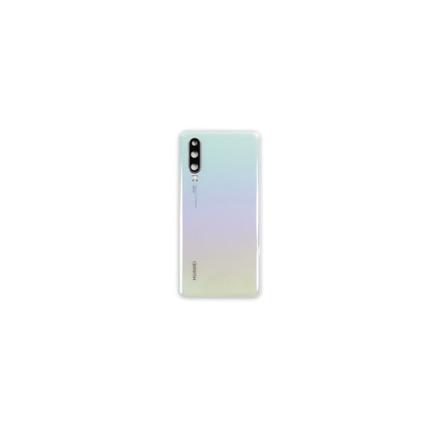 Huawei P30 bagcover Pearl White med linse OEM