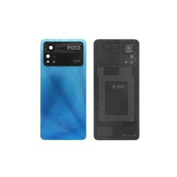 Xiaomi Poco X4 Pro 5G bagcover Blue med linse OEM