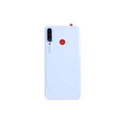 Huawei P30 Lite bagcover Pearl White med linse OEM