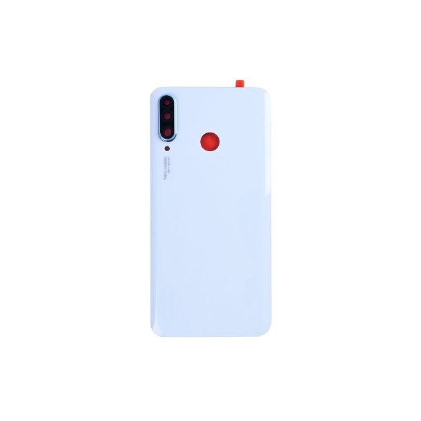 Huawei P30 Lite bagcover Pearl White med linse OEM