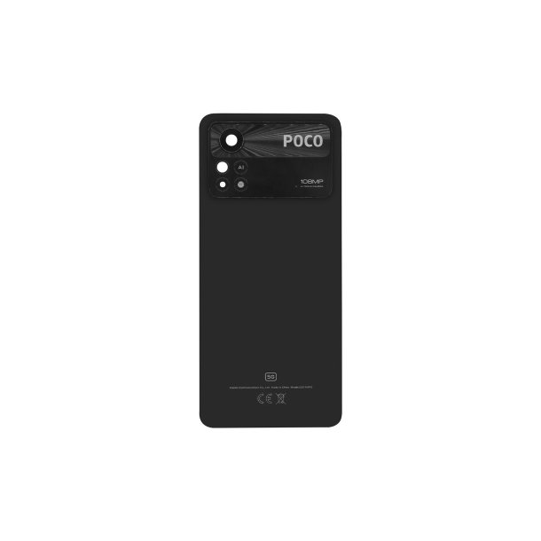 Xiaomi Poco X4 Pro 5G bagcover Black med linse OEM