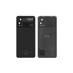 Xiaomi Poco X4 Pro 5G bagcover Black med linse OEM