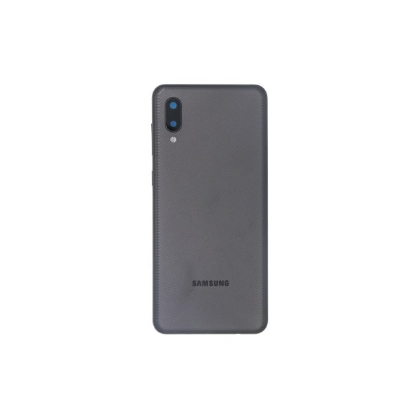 Samsung Galaxy A02 A022F bagcover Black med linse OEM