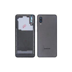 Samsung Galaxy A02 A022F bagcover Black med linse OEM
