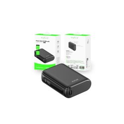 Rixus 10000mAh powerbank Sort