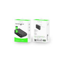 Rixus 10000mAh powerbank Sort