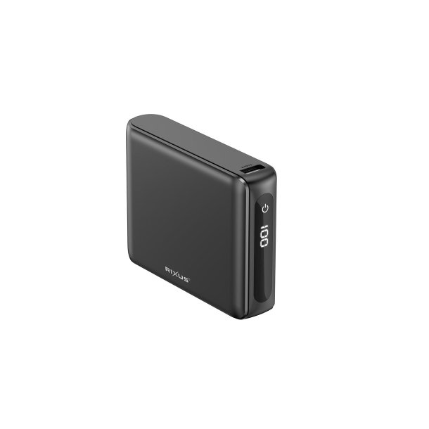 Rixus 20000mAh powerbank Sort